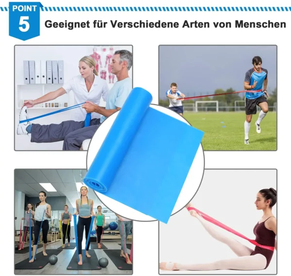 Elastic Fitness Bands 3Pcs Resistance Bands Elastic Fitness Tapes Yoga Pilates Crossfit Stretching Muscular Work Out Equipment - Image 6
