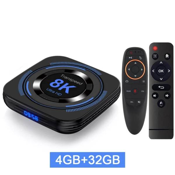 Transpeed Android 12 TV BOX Allwinner H618 Dual Wifi 32G64G Quad Core Cortex A53 Support 8K 4K BT Voice Media player Set top box - Image 8