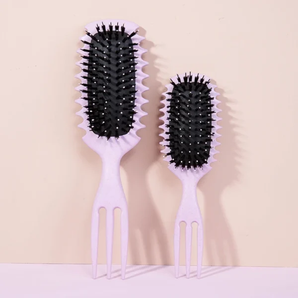 1PC Candy bursh Curly Hair Styling Brush: Defined Curls on Wet Hair- Nylon Bristles Detangling Volumizing Comb for All Hair Type - Image 3