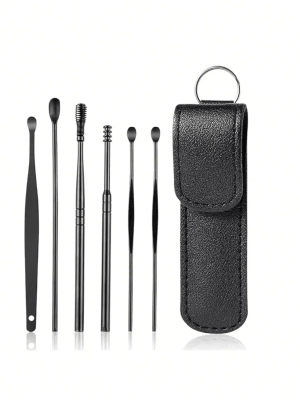 Ear Cleaning Tool Stainless Steel Ear Pick Kit &1Pc Storage Bag Earwax Remover Tool - Image 8