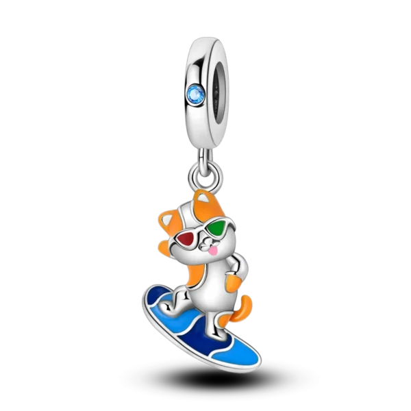 100% 925 Silver Funny Playable Charms Beads Smart Watch Tarot Bike Travel Dangle Fit Original Bangle Bracelet DIY Jewelry - Image 31