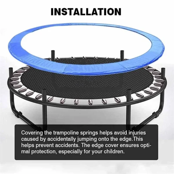 6/8/10 Feet Trampoline Protection Mat Trampoline Safety Pad Round Spring Water-Resistant Protective Cover Home Sport Accessories - Image 4