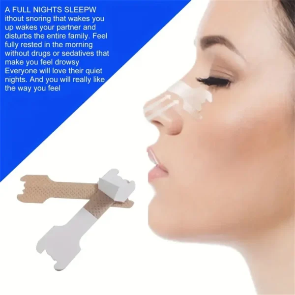 20-100pcs Snoring Stickers Breathing Nose Strips Physical Airway Expansion for Improved Nose Vent Anti-Snoring Comfort Sleep Aid - Image 6