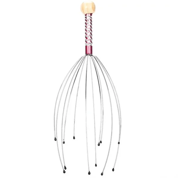 Octopus Head Massager Stainless Steel Engraved Head Relaxer Brain Massage Claw Scalp Scratcher Itch Reliever - Image 6