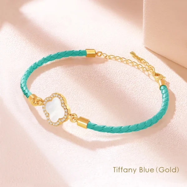 MOONLIGHT Classic Design Natural Shell Four-Leaf Clover Bracelet for Women Adjustable Charm Leather Bracelet Female Jewelry Gift - Image 18