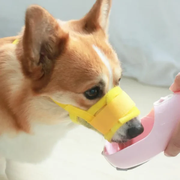 Anti Barking Dog Muzzle for Dogs Adjustable Mesh Breathable Pet Mouth Cover Muzzle for Small Medium Dog Anti-biting Pet Supplies - Image 2