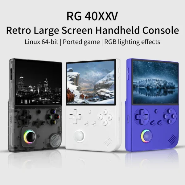 ANBERNIC RG40XXV Handheld Game Console 4'' IPS Screen Video Output Joystick RGB lighting Effect Streaming RG 40XXV E-book Player - Image 2