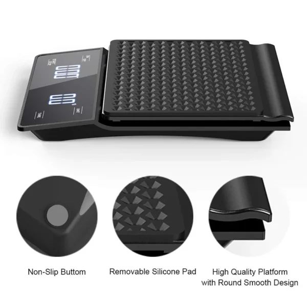 3kg/0.1g Digital Kitchen Weight Grams Electronic Balance High Precision Coffee Scale Portable With Timer Food Espresso - Image 6