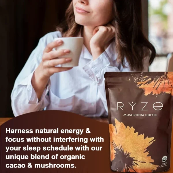 Organic Mushroom Coffee - Shiitake, Cordyceps, Supports Immune, Focus, Concentration, Stress, Digestion & Energy - 1 Pack - Image 5