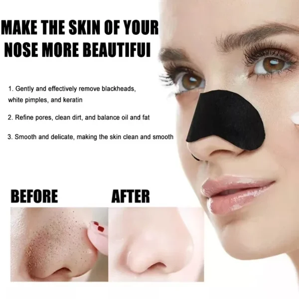 10/50/100 Pieces Facial Blackhead Removal Stickers - Effective Pore And Nose Cleansing Stickers, Gentle Deep Cleansing Care Stic - Image 4