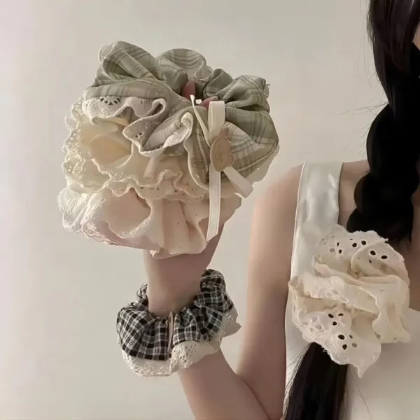 10PCS Women's Hair Ring Set Hair Accessories High Elasticity Leather Band Simple Temperament High Ponytail Durability New Style - Image 10
