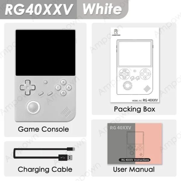 ANBERNIC RG40XXV Handheld Game Console 4'' IPS Screen Video Output Joystick RGB lighting Effect Streaming RG 40XXV E-book Player - Image 7