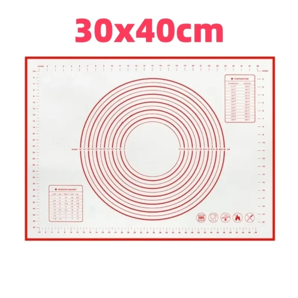 Silicone Baking Mat Kneading Pad Dough Mat Pizza Cake Dough Maker Kitchen Cooking Grill Non-Stick Gadgets Bakeware Pastry Mat - Image 13