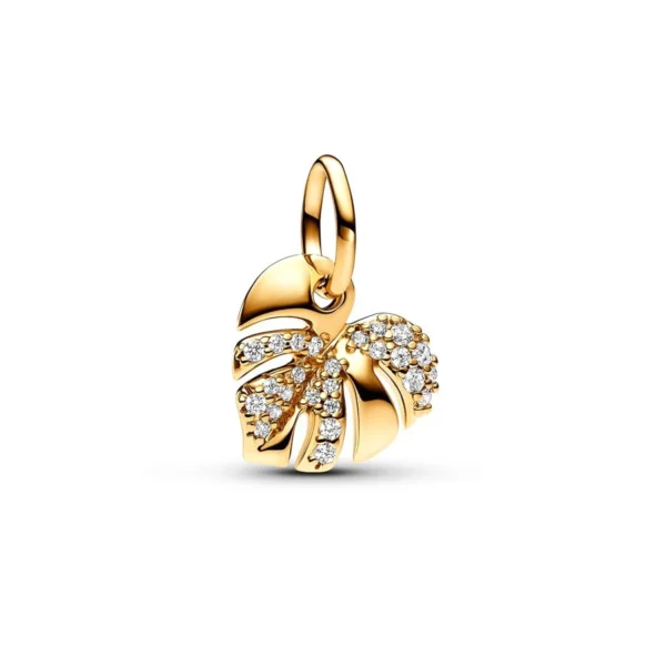 2025 NEW Sparking Gold Plated Charm Beads Fit Original 925 Silver Bracelet DIY Jewelry Gift Bow Double Heart Split Dangle - Image 57