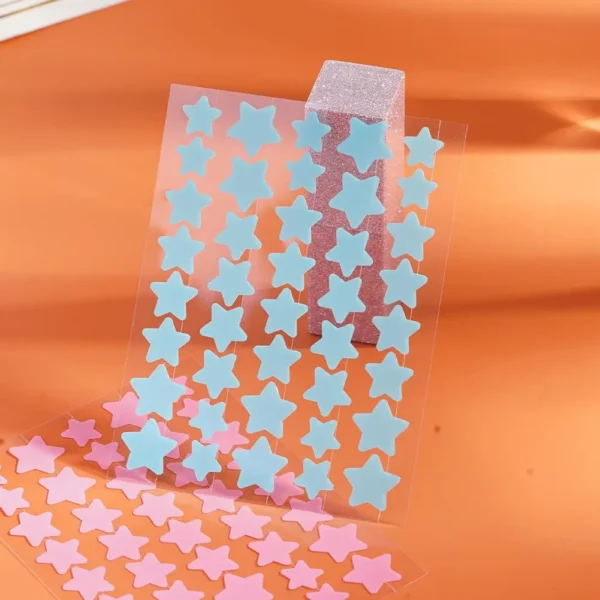 40pcs Colorful PE Pimple Patches Cute Star Shaped Pimple Cover Sticker Invisible Pimple Cover Removal Pimple Patch - Image 5