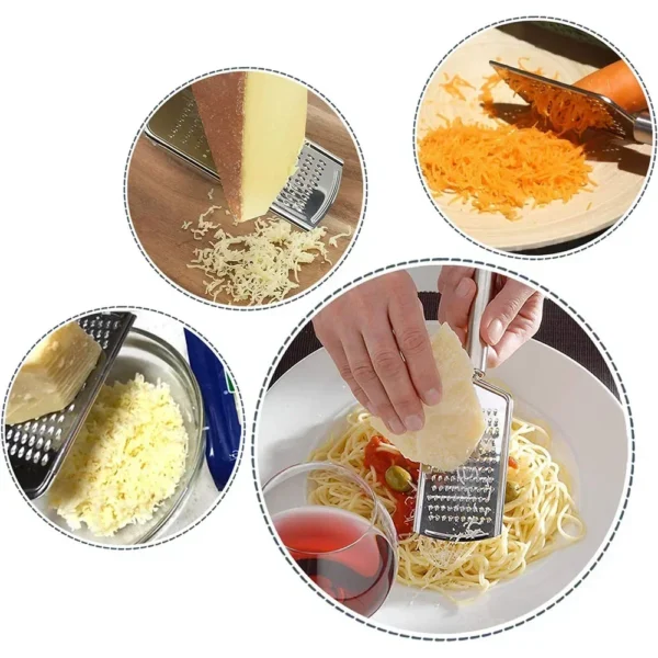 Stainless Steel Handheld Cheese Grater Multi-PurposeKitchen Food Graters for Chocolate Butter Fruit Vegetable Kitchen Items - Image 4