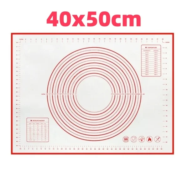 Silicone Baking Mat Kneading Pad Dough Mat Pizza Cake Dough Maker Kitchen Cooking Grill Non-Stick Gadgets Bakeware Pastry Mat - Image 12