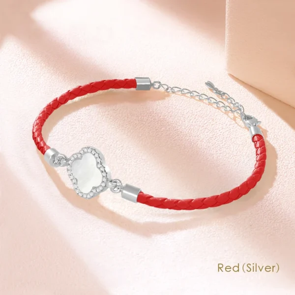 MOONLIGHT Classic Design Natural Shell Four-Leaf Clover Bracelet for Women Adjustable Charm Leather Bracelet Female Jewelry Gift - Image 21