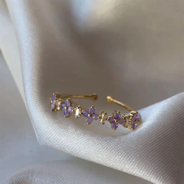 1pc New Y2K ins Cute Colorful Zircon Heart Flower Moon Butterfly For Women Girls Exquisite Fashion Jewelry Gifts - Image 15