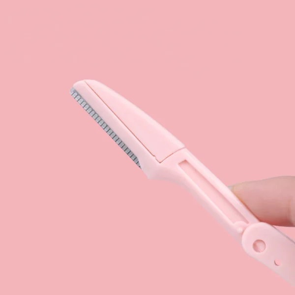 Karsyngirl 3pcs Fold Eyebrow Trimmer Scissors Hair Remover Eyebrow Comb Razor Eyebrow Clip Makeup Tools Face Razor for Women - Image 2