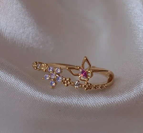 1pc New Y2K ins Cute Colorful Zircon Heart Flower Moon Butterfly For Women Girls Exquisite Fashion Jewelry Gifts - Image 12