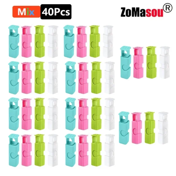 60-1Pcs Food Sealing Clips Bread Storage Bag Clips For Snack Wrap Bags Spring Clamp Reusable Kitchen Organization Sealing Clamp - Image 16