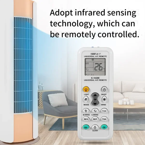 1000 in 1 Universal Remote Control K 1028E AC Digital LCD for Air Conditioner - Image 5