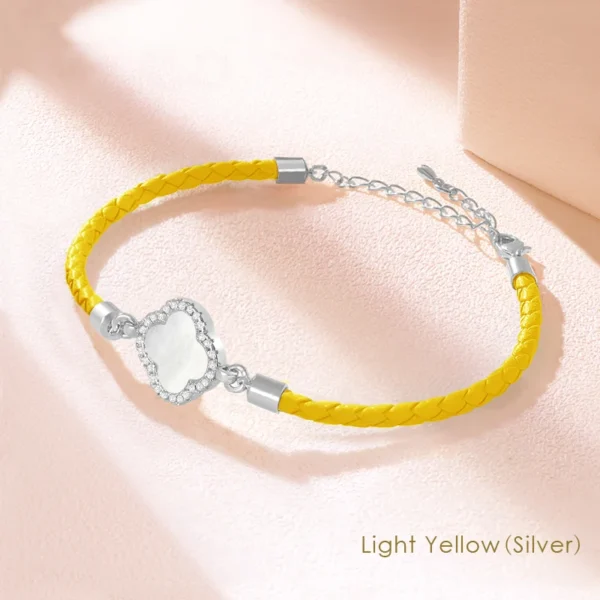 MOONLIGHT Classic Design Natural Shell Four-Leaf Clover Bracelet for Women Adjustable Charm Leather Bracelet Female Jewelry Gift - Image 13