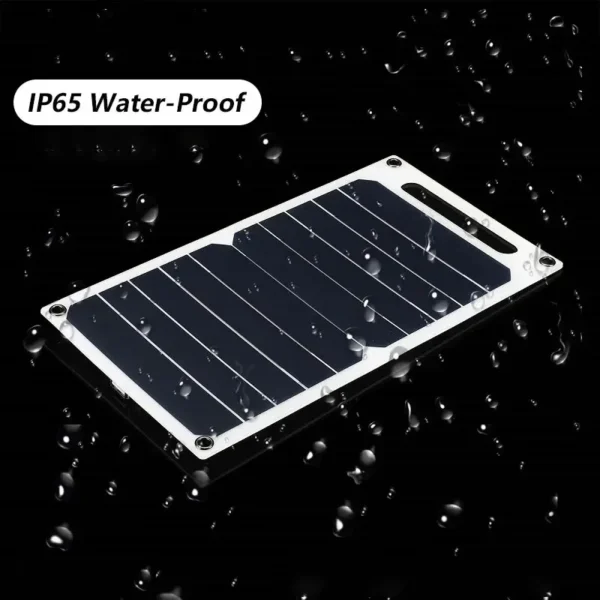 30W Solar Panel With USB Waterproof Outdoor Hiking And Camping Portable Battery Mobile Phone Charging Bank Charging Panel 6.8V - Image 5