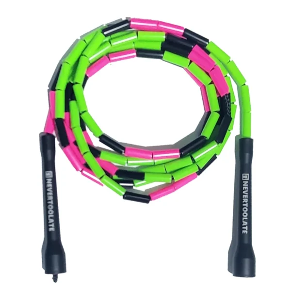 NEVERTOOLATE 4.5MM core 150 gram heavy beaded coach chris  2.9m hard bead beaded rope fitness freestyle skipping jump rope - Image 3