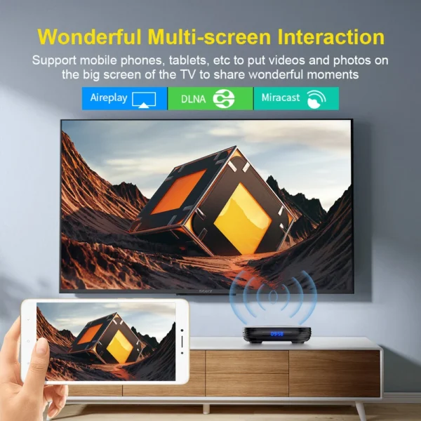 Transpeed Android 12 TV BOX Allwinner H618 Dual Wifi 32G64G Quad Core Cortex A53 Support 8K 4K BT Voice Media player Set top box - Image 3