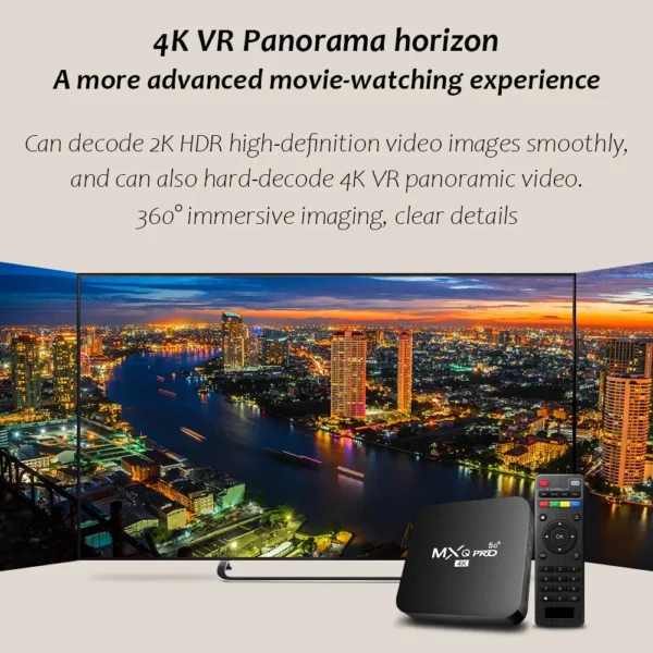 New Smart TV Box MXQ-PRO 4K HD Android 10.0 Smart TV Box 2.4/5G Dual-WIFI 3D Video Media Player Home Theater TV Set-top Box - Image 3