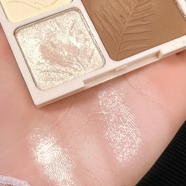 Highlight Repair Matte Fine Glitter Comprehensive Four-color palette Silhouette Nose Shadow Makeup Palettes Face Brightening - Image 2