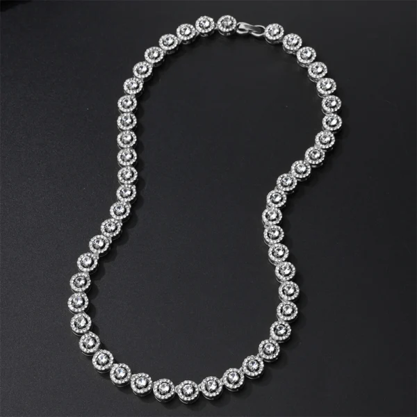 Hip Hop 9MM Iced Out Round Tennis Chain Necklace Bling Full Cubic Zircon Crystal Necklaces for Men Women Jewelry - Image 4