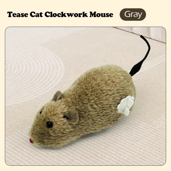 Cat Toys Clockwork Simulation Mouse No Batteries Durable Indoor Cat Hi-Lo Relieve Boredom Interactive Plush Toys Pet Toys - Image 8