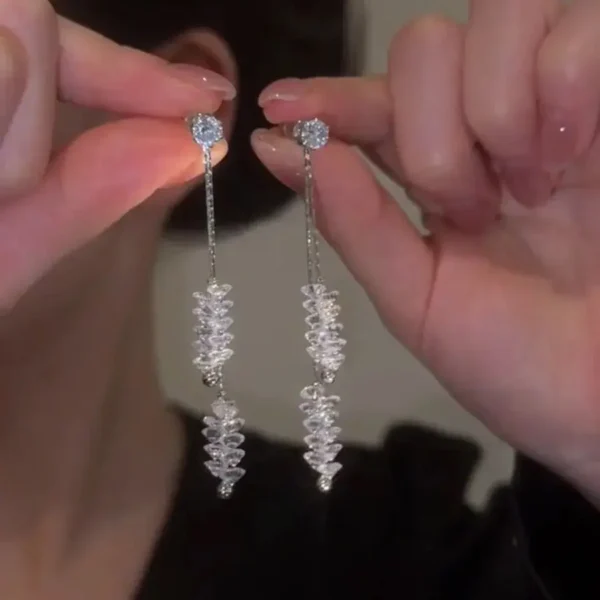 Fashion Luxury Geometric Dangle Drop Earrings for Women Wedding Party Jewelry Accessories Gorgeous Cubic Zirconia Bridal Brincos - Image 18