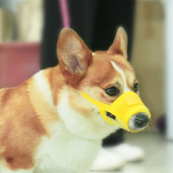 Anti Barking Dog Muzzle for Dogs Adjustable Mesh Breathable Pet Mouth Cover Muzzle for Small Medium Dog Anti-biting Pet Supplies - Image 3