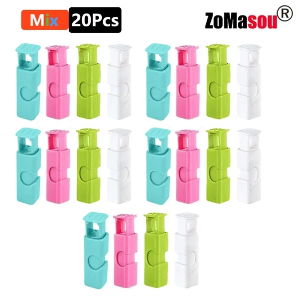 60-1Pcs Food Sealing Clips Bread Storage Bag Clips For Snack Wrap Bags Spring Clamp Reusable Kitchen Organization Sealing Clamp - Image 17
