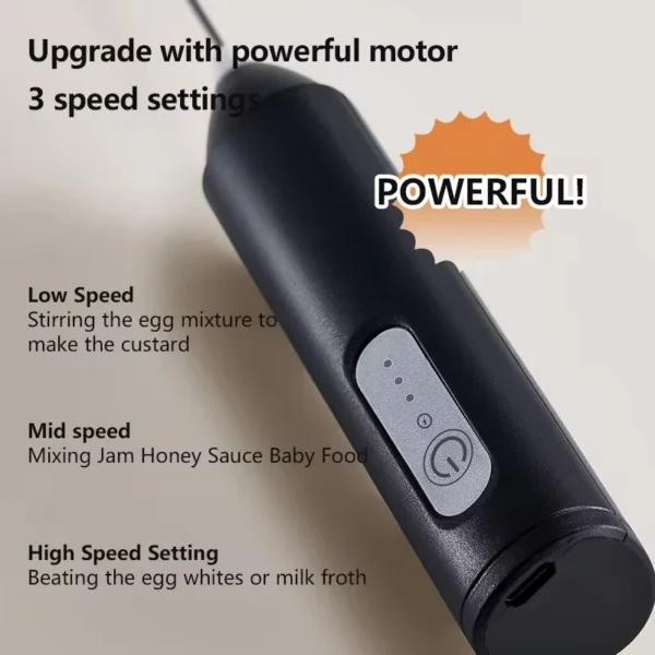 XIAOMI Electric Milk Frother Mini Handheld Wireless Powerful Type-C Rechargeable Convenience Coffee Milk Whipping Kitchen Whisks - Image 4