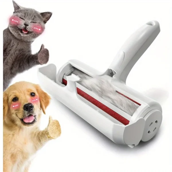 Pet Hair Remover Roller - Dog & Cat Fur Remover with Self-Cleaning Base - Efficient Animal Hair Removal Tool - Perfect for Furni - Image 2
