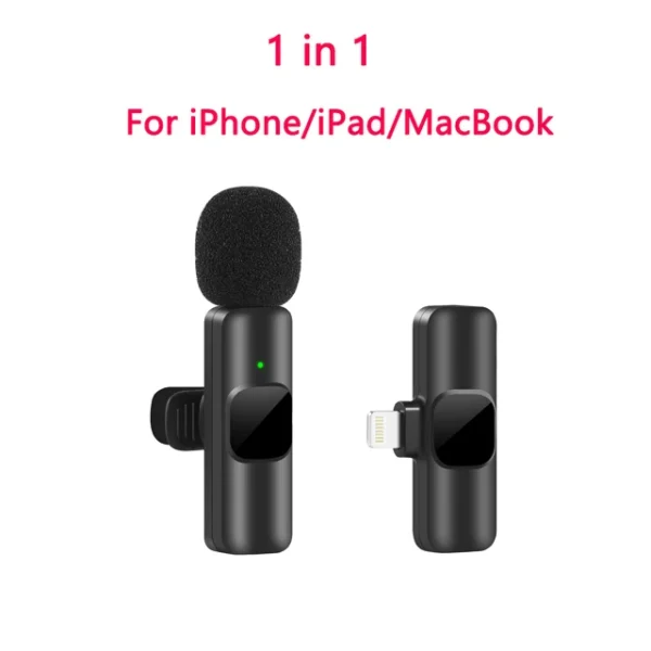New Wireless Lavalier Microphone Portable Audio Video Recording Mini Mic for iPhone Android Live Broadcast Gaming Phone Mic - Image 14
