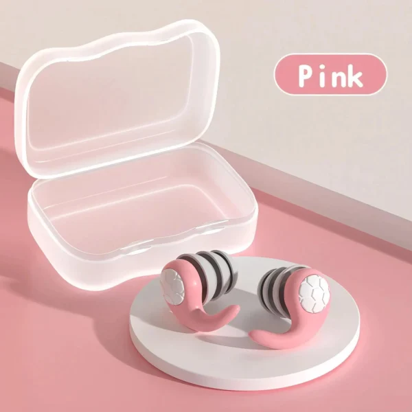 1 Pair Soft Silicone Earplugs - Noise Canceling, Waterproof, Comfortable Fit, for Sleep, Swimming, Creating a Silent Environment - Image 14