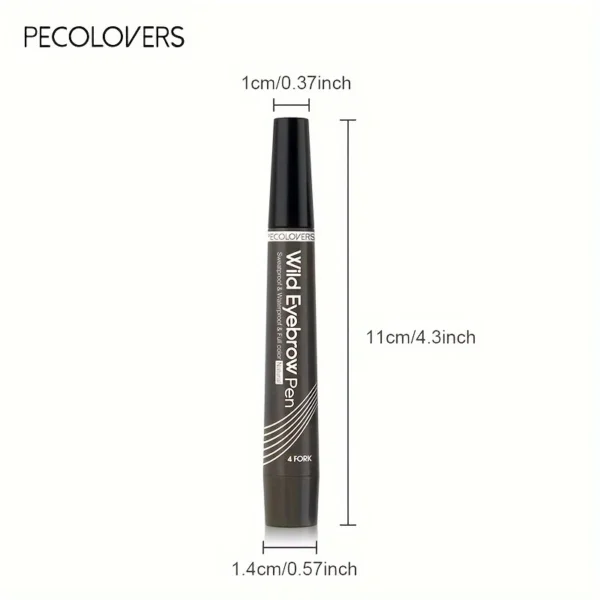 6 Colors 1pc Eyebrow Pen Waterproof 4 Split Tip Eyebrows Pen Eyebrow Tattoo Pen Waterproof Liquid Black Eyebrow Makeup Pencil - Image 4