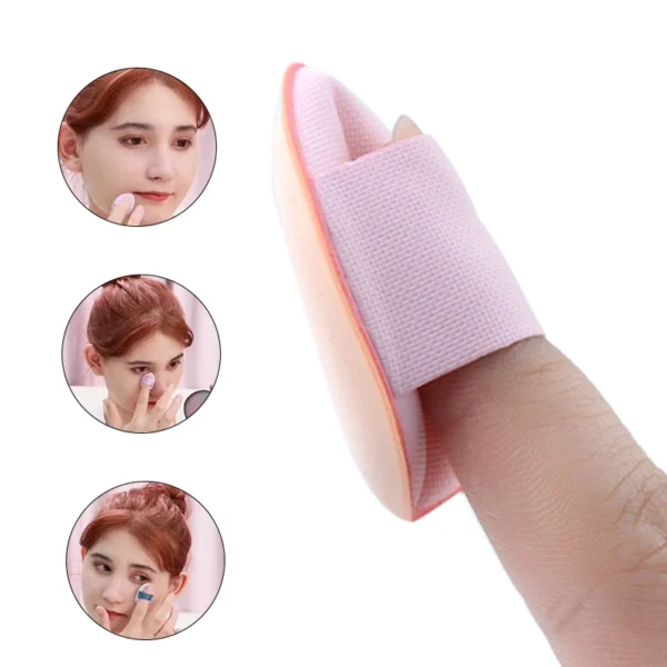 5/10Pcs Mini Finger Puff Foundation Small Air Cushion Powder Sponge Face Concealer BB Cream Cosmetic Applicator Makeup Tools - Image 4