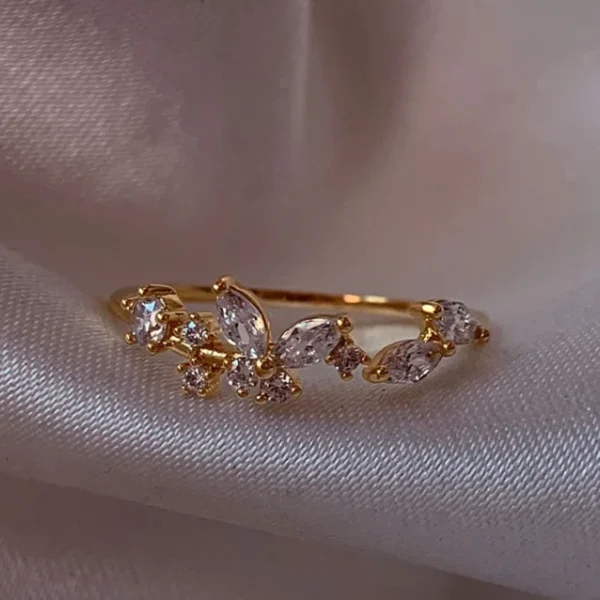 1pc New Y2K ins Cute Colorful Zircon Heart Flower Moon Butterfly For Women Girls Exquisite Fashion Jewelry Gifts - Image 30