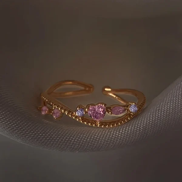 1pc New Y2K ins Cute Colorful Zircon Heart Flower Moon Butterfly For Women Girls Exquisite Fashion Jewelry Gifts - Image 60