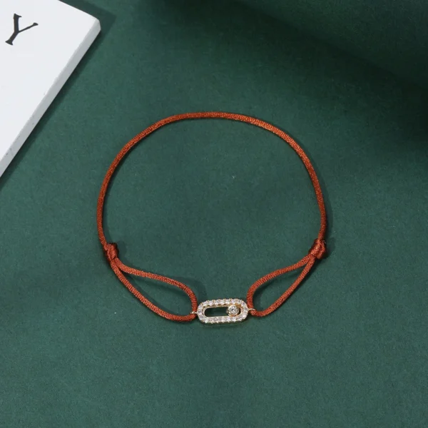 Adjusted Size Can Move Stone Multiple colors Rope Woven bracelet For Women And Men Fashion Jewelry 2024 New Bracelets Woman - Image 7