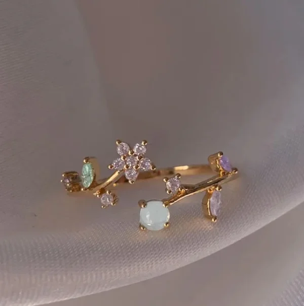 1pc New Y2K ins Cute Colorful Zircon Heart Flower Moon Butterfly For Women Girls Exquisite Fashion Jewelry Gifts - Image 18