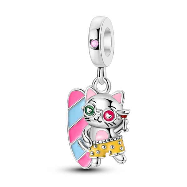 100% 925 Silver Funny Playable Charms Beads Smart Watch Tarot Bike Travel Dangle Fit Original Bangle Bracelet DIY Jewelry - Image 35