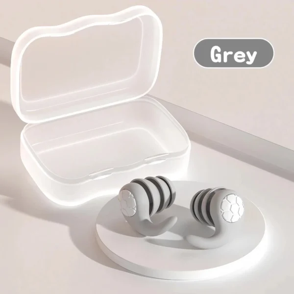 1 Pair Soft Silicone Earplugs - Noise Canceling, Waterproof, Comfortable Fit, for Sleep, Swimming, Creating a Silent Environment - Image 8